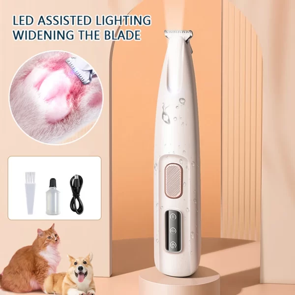 LED Assisted Precision Pet Hair Trimmer