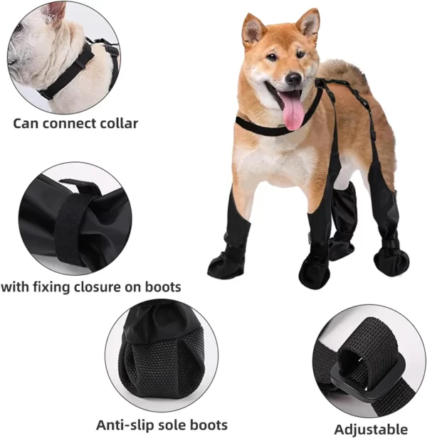 Outdoor Walking Dog Boot Leggings - Image 4