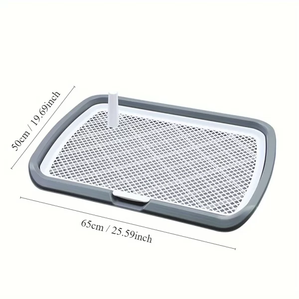 Dog Potty Training Toilet, Plastic Dog Pee Pad Holder With Removable Net, Reusable Dog Potty Trainer Dog Toilet Tray For Pets Up - Image 2