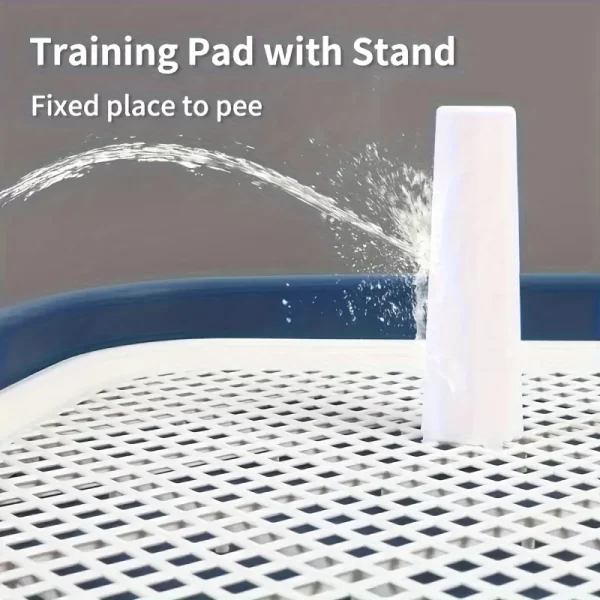 Dog Potty Training Toilet, Plastic Dog Pee Pad Holder With Removable Net, Reusable Dog Potty Trainer Dog Toilet Tray For Pets Up - Image 4