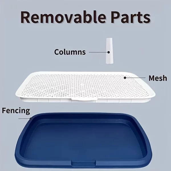 Dog Potty Training Toilet, Plastic Dog Pee Pad Holder With Removable Net, Reusable Dog Potty Trainer Dog Toilet Tray For Pets Up - Image 3