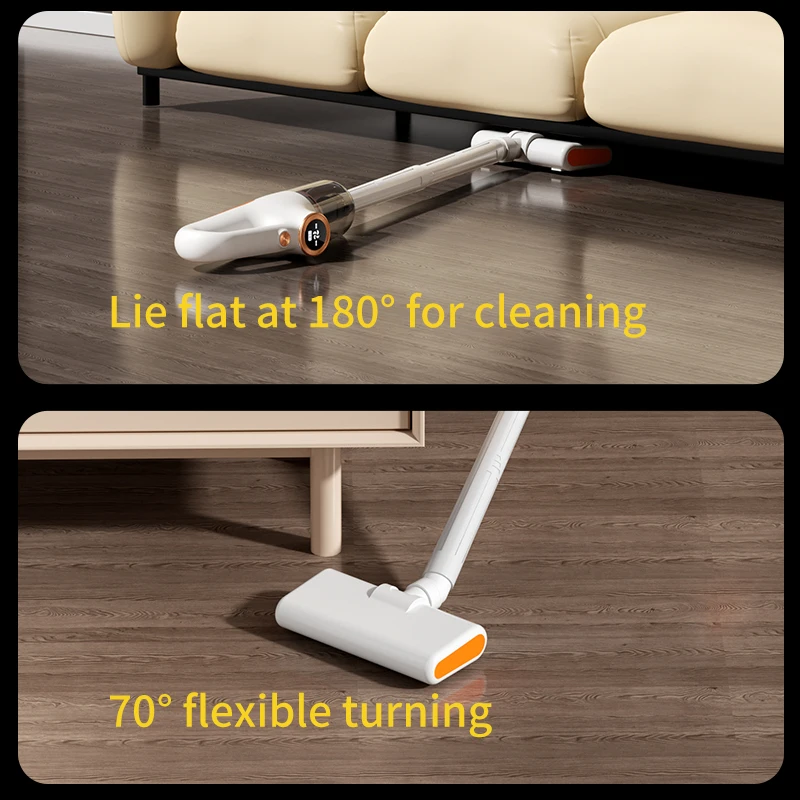 Cordless Vacuum Cleaner - Wet&Dry, Hepa Filter, 30Min Runtime, 180° Flexible Stick Vacuum Cleaner, Handheld Vacuum For Home - Image 6