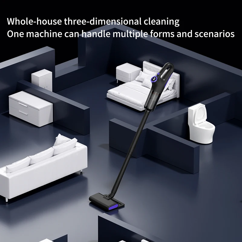 Cordless Vacuum Cleaner - Wet&Dry, Hepa Filter, 30Min Runtime, 180° Flexible Stick Vacuum Cleaner, Handheld Vacuum For Home - Image 5